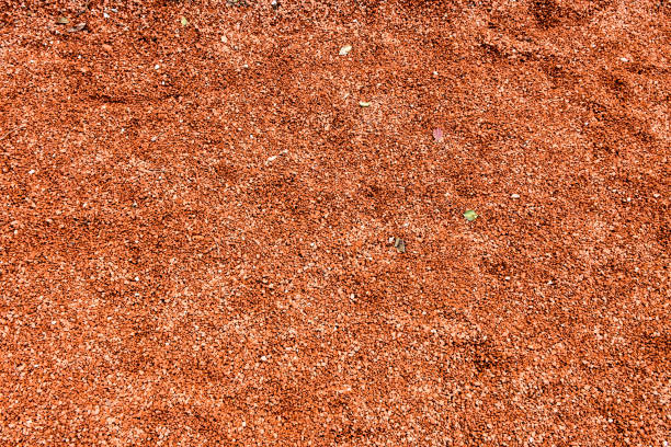 istock Red color gravel flooring 1440089288