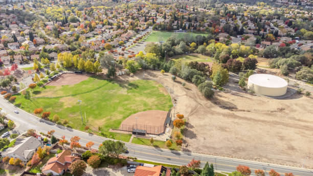 istock Residentail drone photo 1440095483