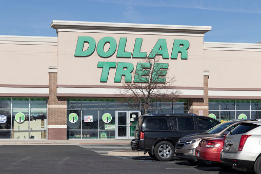 Ft. Wayne - Circa November 2022: Dollar Tree Discount Store. Dollar Tree offers an eclectic mix of products for a dollar and a quarter.