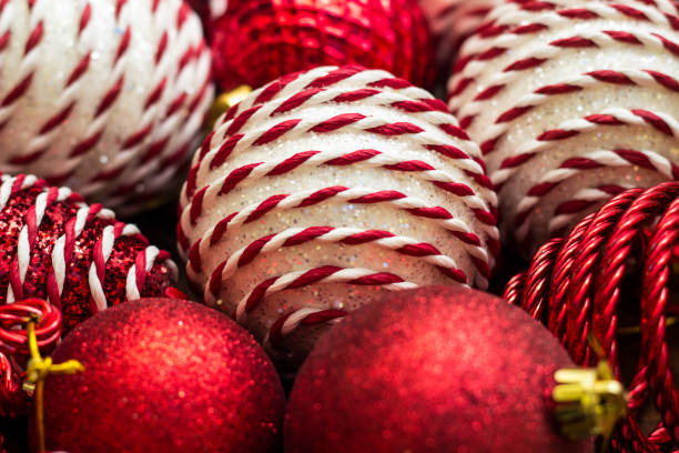 istock Christmas red ornament background 1440096724