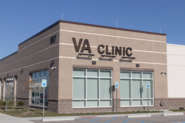 VA medical clinic. The U.S. Department of Veterans Affairs provides healthcare services to military veterans. stock photo