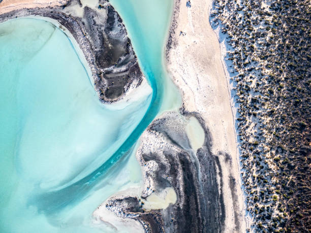 istock Aerial view of tidal dunes and water 1440101241