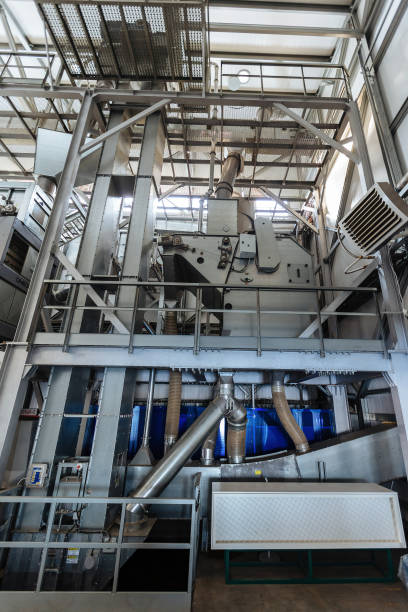 istock Modern grain cleaning and separation equipment in milling factory 1440102966