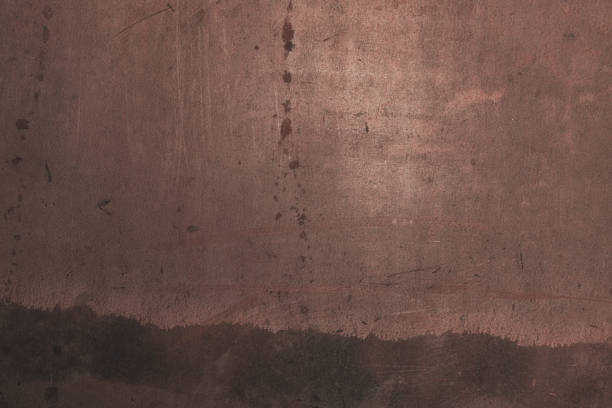 Shiny scratched grunge metal surface close up