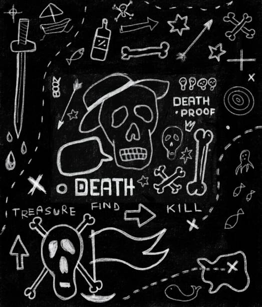 skull doodles