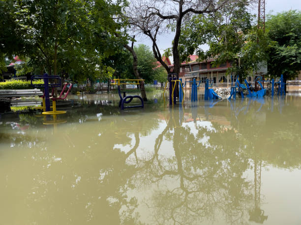 istock There was a flood in the playground area. 1440111177