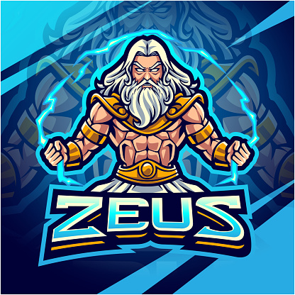 Illustration of Zeus esport mascot