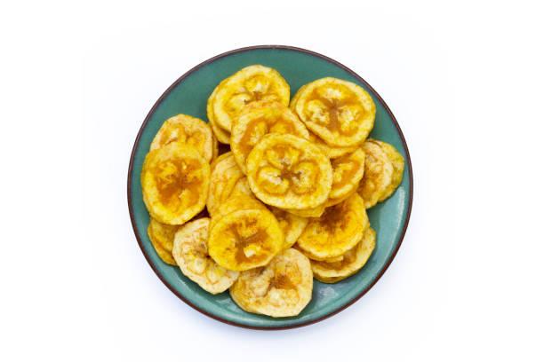 istock Banana stuffed with tamarind. Fruit snack 1440117359