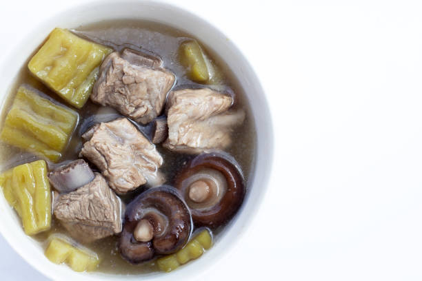 istock Bitter melon with pork rib soup recipe 1440123853
