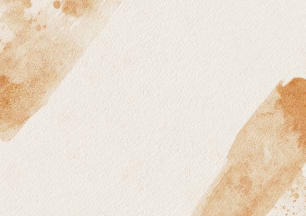 istock Abstract Orange watercolor with paper texture, background for template. invitation card. greeting card. wedding card 1440128914