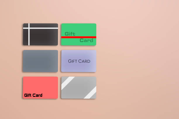 gift card layout mockup template, business shopping concept