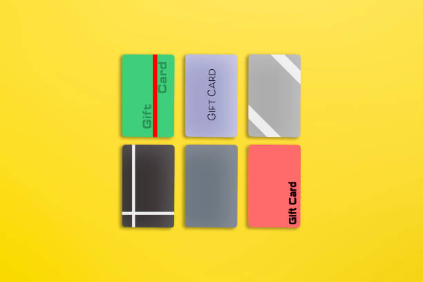 istock gift card layout mockup template, business shopping concept 1440133367