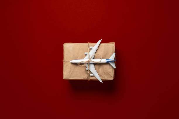 istock airplane logistic delivery, cargo box delivery concept 1440133726