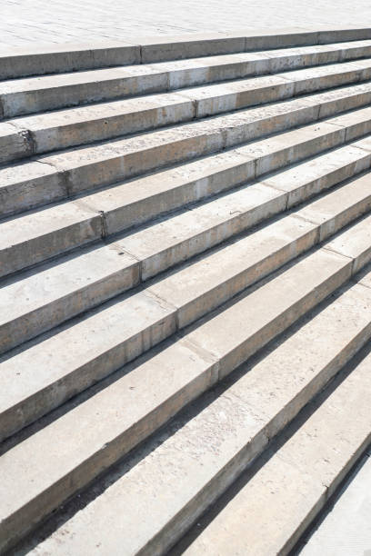 istock abstract concrete urban stairs, urban streets 1440133787