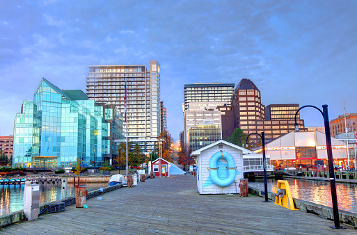 Halifax Harbour is a large natural harbour on the Atlantic coast of Nova Scotia, Canada