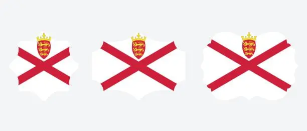 Vector illustration of Jersey flag icon . web icon set . icons collection flat. Simple