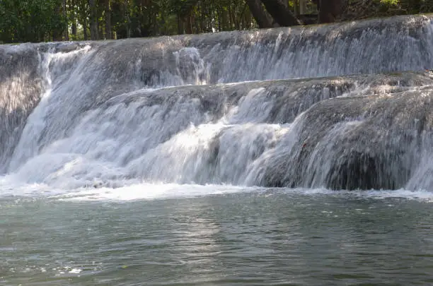 Photo of Beautiful landscape. View of Muak Lek Waterfall in muak lek arboretum at Saraburi province. Popular tourism in Thailand