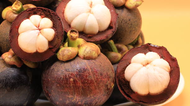 istock Mangosteen, peeled fruit, ready to eat 1440146138