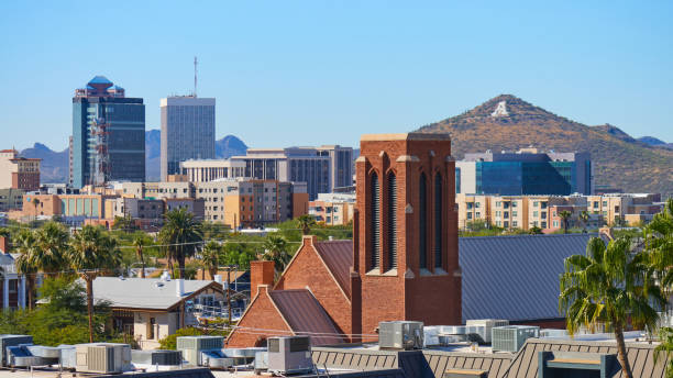 centro de tucson - tucson - fotografias e filmes do acervo