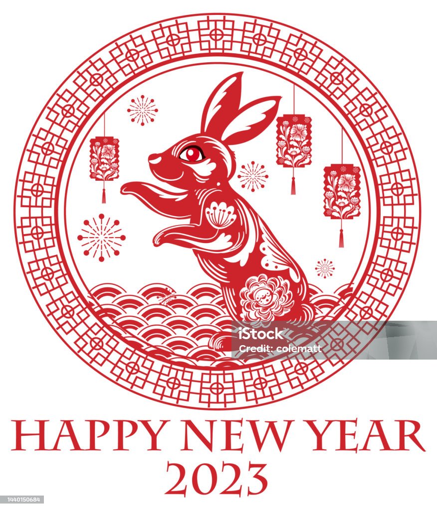 Chúc Mừng Năm Mới 2023 Năm Thỏ Hình minh họa Sẵn có - Tải xuống ...