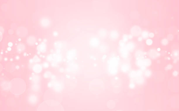 istock Abstract Beautiful White Bokeh Glitter Lights Pink Background. Defocused Effect Wallpaper, Celebration Christmas Backdrop. 1440152299