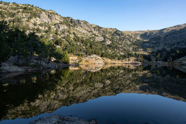 istock Mountain lake in summer with a reflection 1440154324