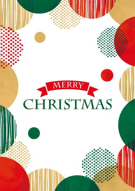 Vector illustration of Christmas color background frame material