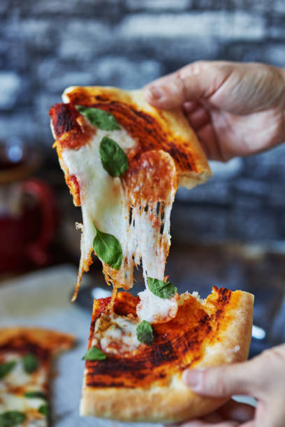 homemade Margherita pizza