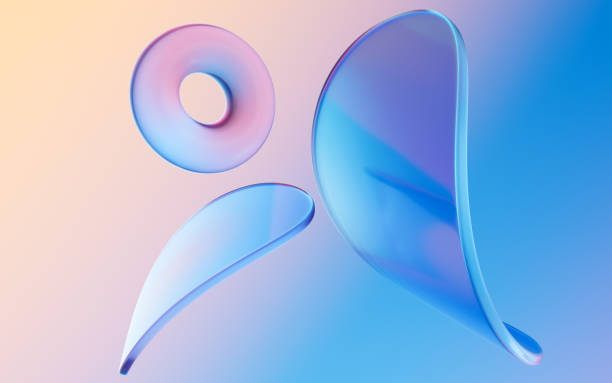 istock Abstract curves and geometric figure, 3d rendering. 1440164627