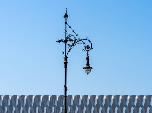 istock Low Angle View Of Street Light Against Clear Blue Sky 1440179949