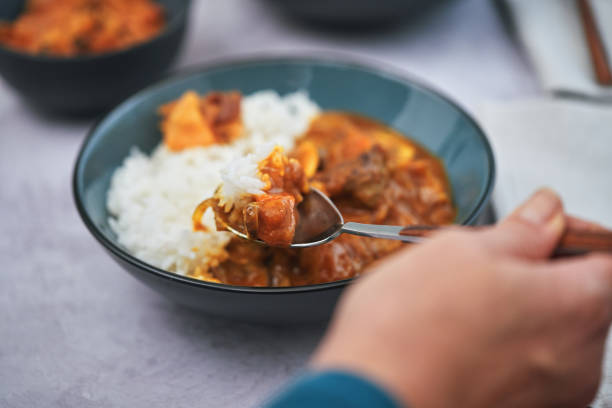 istock Enjoying Japanese Food: Japanese Beef Curry 1440182527