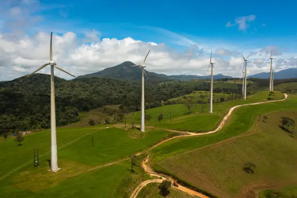 Photo of Wind power plant in Sri Lanka.