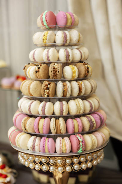 istock A beautifully decorated banquet table with sweets. Various macaroons on the festive table. 1440190974