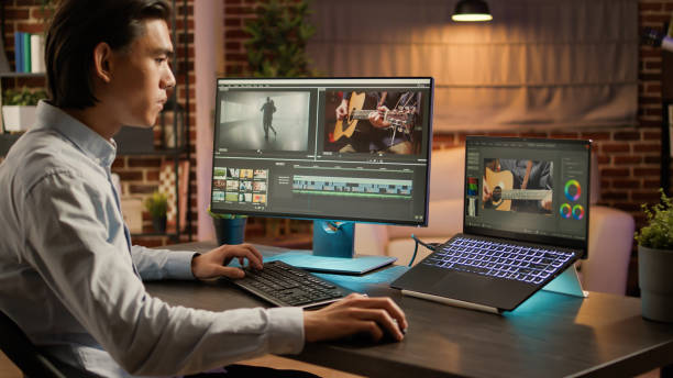 istock Editing artist working on footage design with media software 1440194423