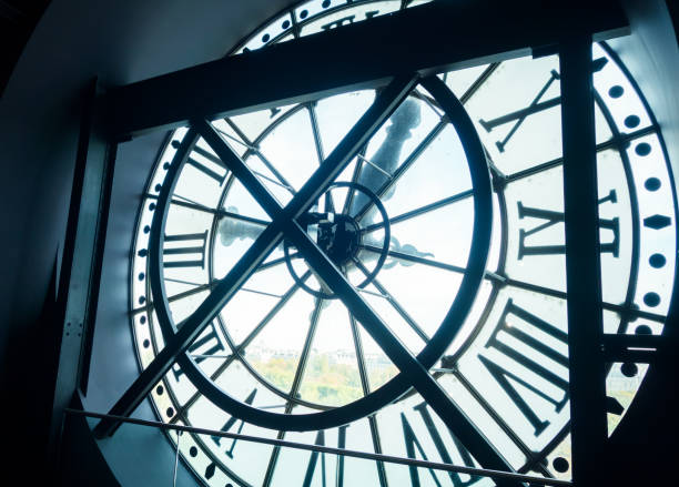 Paris, France - January 06, 2010: Paris Orleans Clock Landmark.