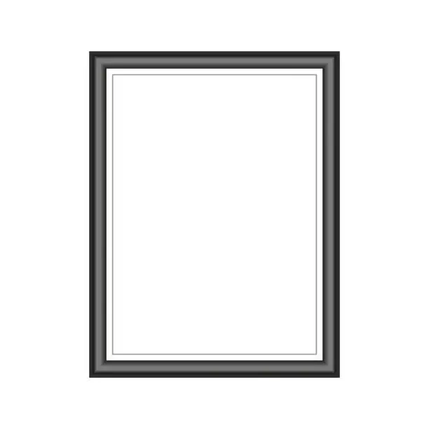 Vector illustration of Classic frame. Banner, interior frame. Modern frame. Photo Frame. Gallery, picture, icon.