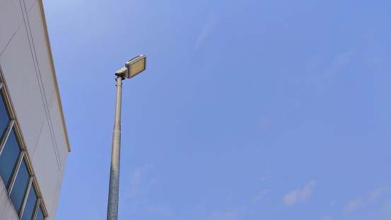 street lighting in industrial, one of the electronics factories