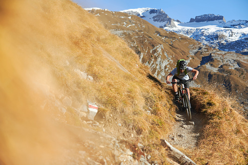 Alpine mountain bike trails
