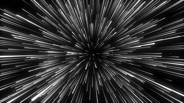 istock Abstract hyperspeed background. Movements of big data cyberspace. Dynamic light lines on the speed. Futuristic explosion of light. Colored rays in motion. 3D rendering. 1440209765