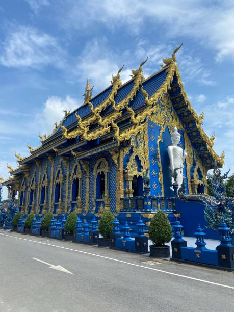 templo azul - wat phra sing fotografías e imágenes de stock