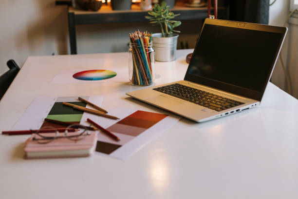 istock Desk of a designer 1440211754