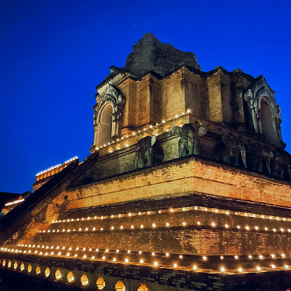 Travel to see the ancient site of Wat Chedi Luang.  in Mueang Chiang Mai District