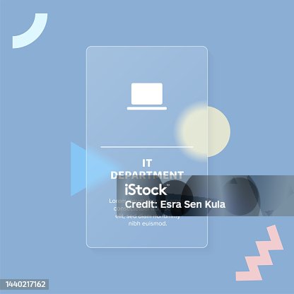 istock IT Department Solid Icon Concept Web Banner with Trendy Blurry Glass Morphism Effect 1440217162