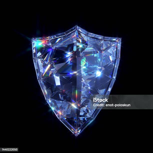 Diamond Shield Stock Photo - Download Image Now - Diamond - Gemstone, Shield, Diamond Shaped