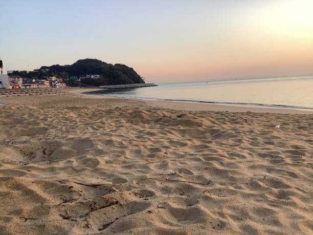 istock Dawn at Shinojima Beach called Sun Sun Beach 1440223889
