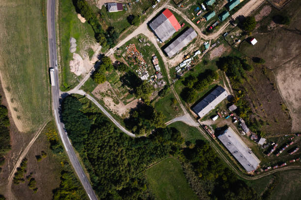 istock Flying over city area 1440224140