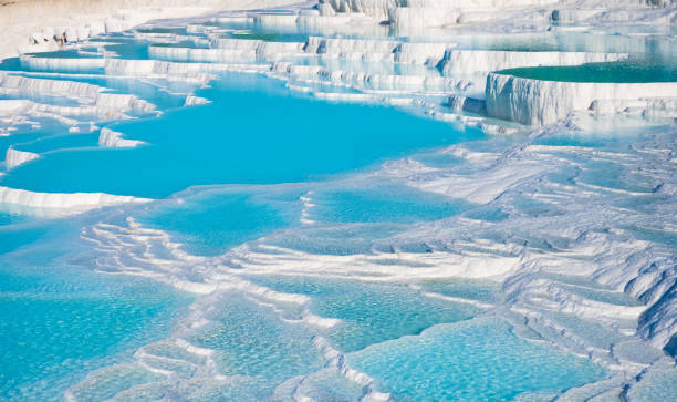 istock Natural travertine pools and terraces 1440249393