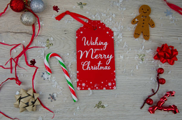 Christmas design space to write top view