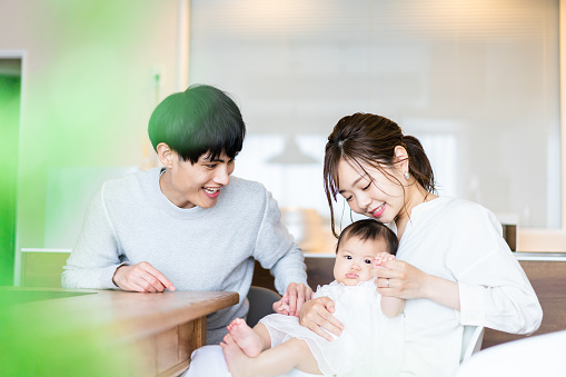 Happy families with healthy babies