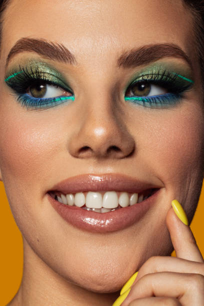 istock Beautiful woman with bright make-up 1440255767